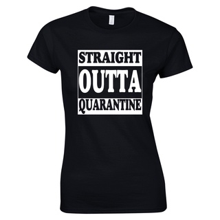 คอลูกเรือเสื้อยืดลําลอง แขนสั้น พิมพ์ลาย Quarantine Lockdown 2022 Corona PandemicS-5XL