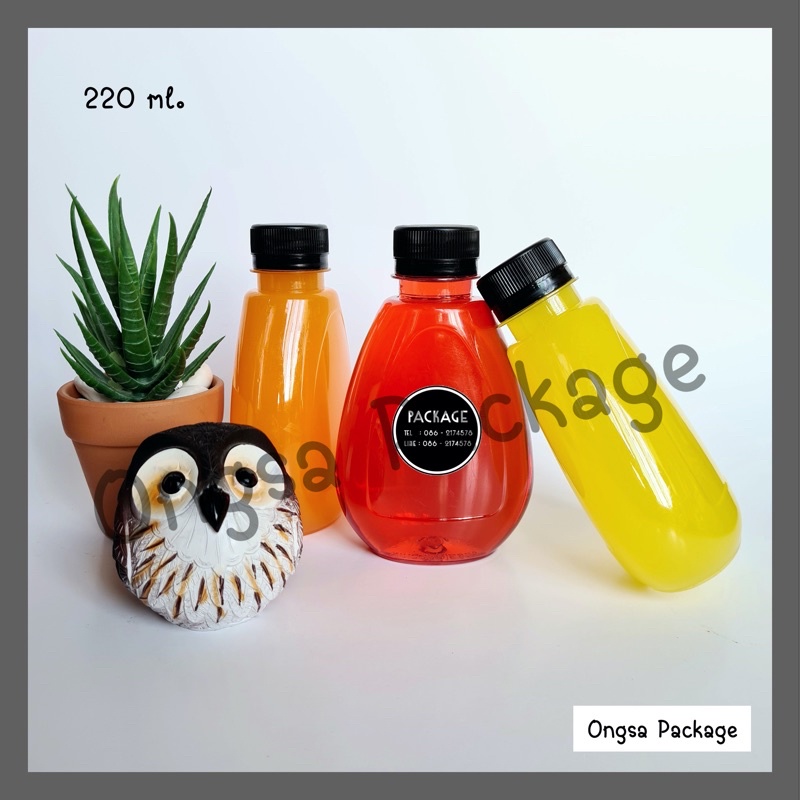 ขวดพลาสติก ขนาด 100 ml ทรงแบนรี ( 50 ใบ + พร้อมฝา เลือกสีฝาได้ ) ขวด บรรจุเครื่องดื่ม พลาสติกใส PET