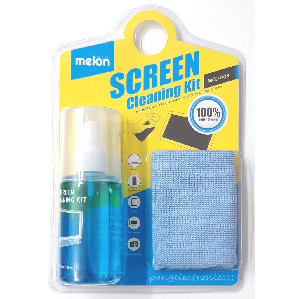 ชุดทําความสะอาดจอ จอคอมพิวเตอร์ จอโน๊ตบุ๊ค จอมือถือ จอโทรทัศน์ Melon MCL 003