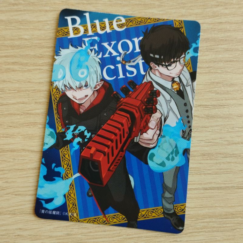 Blue Exorcist natsucomi 2022 สติกเกอร์ 2 ชั้น/ด้านในเป็นรูปลายเซ็น ที่วาดขึ้นใหม่สุดลิมิเต็ด
