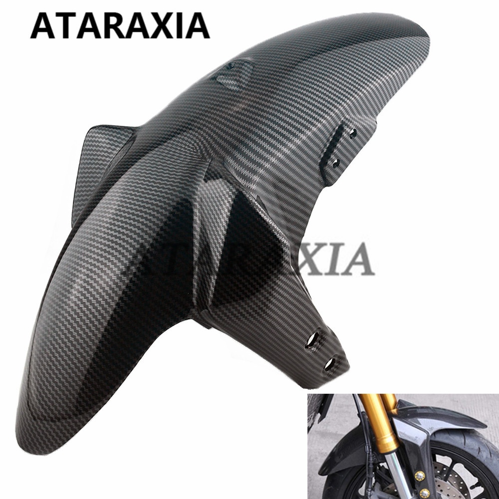 Carbon Fiber Front Fender Sand Cover Splash Mud Dust Cover Bike Mudguard for Yamaha MT09 FZ09 MT-09 