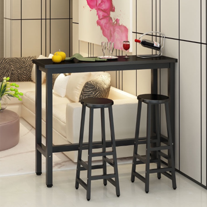 Yifeng Fur โต๊ะบาร์ไม้ทรงสูง(เฉพาะโต๊ะ) โครงขาเหล็ก สไตล์นอร์ดิก YF-1330