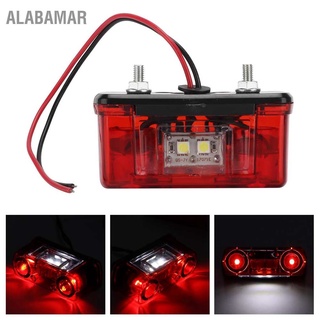 ALABAMAR Car License Plate Light LED Tail Signal Lamp for Automobile Truck Trailer DC 12V‑24V