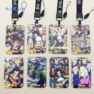 กระเป๋าใส่บัตร PVC ลายการ์ตูนดราก้อนบอล พร้อมสายคล้องคอ สําหรับนักเรียน