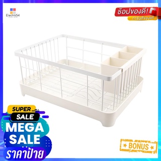 ชั้นคว่ำจานพร้อมถาดรอง KECH CHIC 42x31x18 ซม.DISH DRAINER WITH WATER TRAY KECH CHIC 42X31X18CM