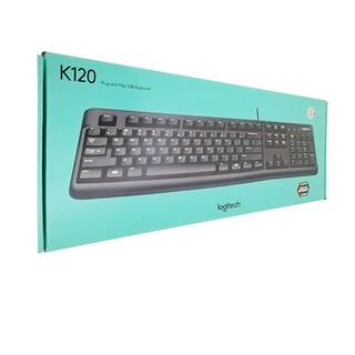 USB Keyboard LOGITECH (K120) Black (ออกใบกำกับภาษีเต็มรูปได้)