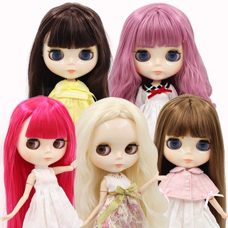 ตุ๊กตาบลายธ์ blythe doll 1/6 bjd doll  บลายธ์ doll with clothes and shoes white skin shiny face cute doll gift