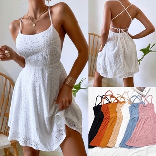 SWISS SEXY Crisscross Tieback Slip Dress