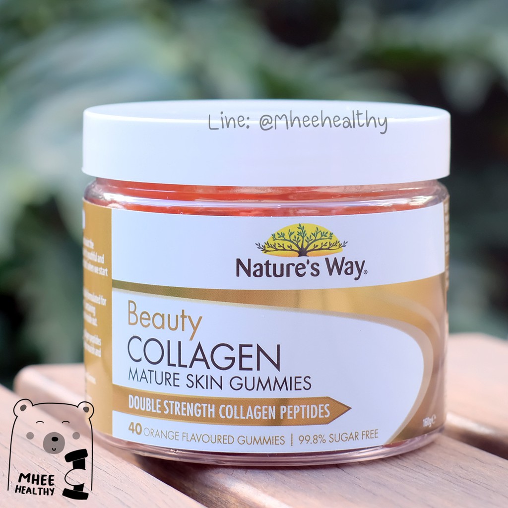 กัมมี เยลลี่ คอลลาเจน Nature's Way Beauty Collagen Mature Skin 40 เม็ด คอลลาเจน 2 เท่า