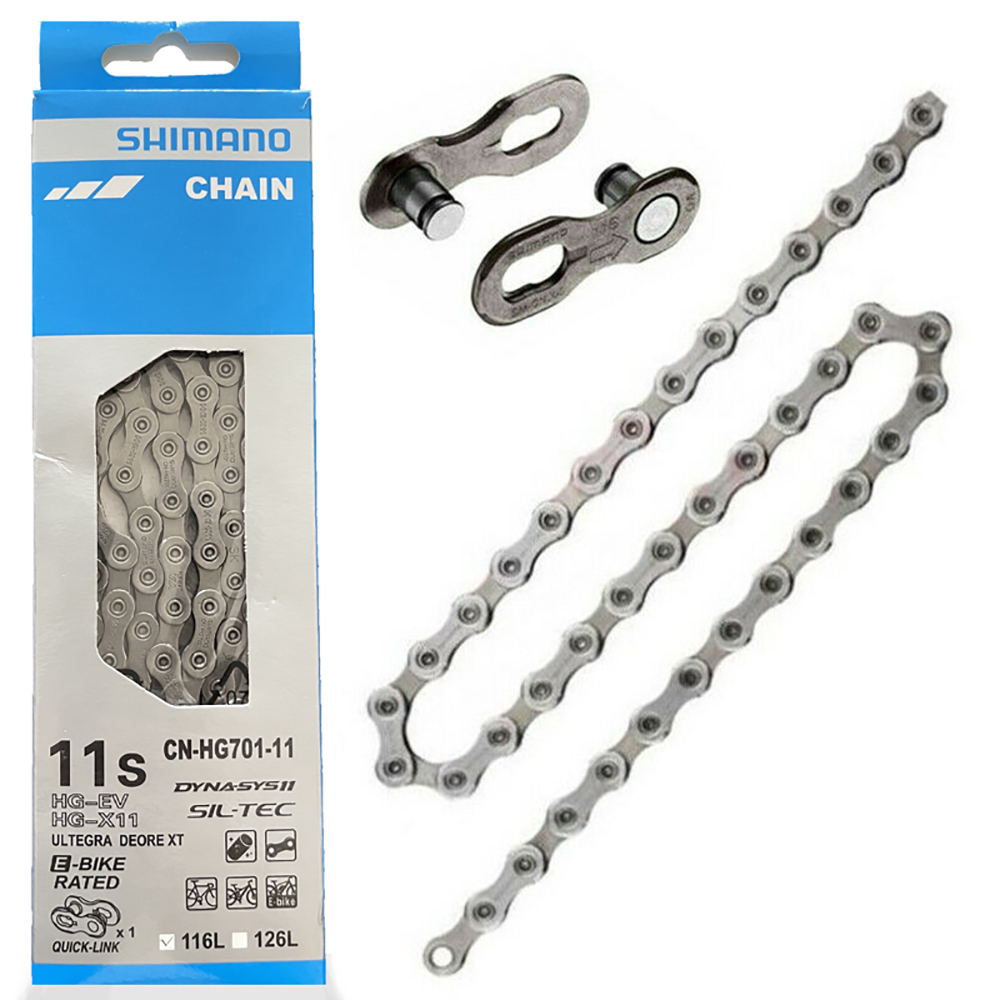 SHIMANO 11-SPEED CHAIN CN-HG701 ORIGINAL SHIMANO 11 SPEED CHAIN ULTEGRA XT BICYCLE CHAIN