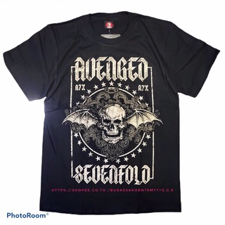 คอตต้อนคอกลม◙✌☎เสื้อวง Avenged SevenFold เสื้อยืด Avenged A7XS-5XL