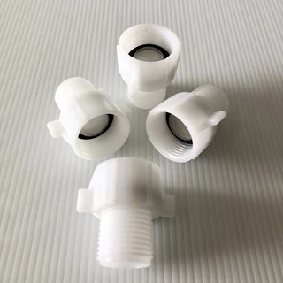 ข้อลด ข้อต่อลด PVC เกรดA เกลียวใน 5หุน 5/8" เกลียวนอก 4หุน 1/2" พร้อมยางตาข่ายกรอง ข้อต่อลดแกนน้ำเข้า แกนน้ำออก ชักโครก