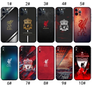 เคสโทรศัพท์มือถือ แบบใส ลายโลโก้ Liverpool สําหรับ iPhone SE 2020 13 Mini Pro Max EG56