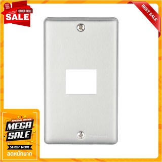 หน้ากาก 1 ช่อง PANASONIC WN7501-M8 SILVER อุปกรณ์ปลั๊กและสวิตช์ WALL PLATE PANASONIC WN 7501-M8 1 GANG SILVER