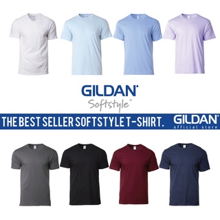 Gildan เสื้อยืดคอกลม ผ้าฝ้าย แบบนิ่ม สีพื้น สําหรับผู้ใหญ่ ทุกเพศ 63000 Group X