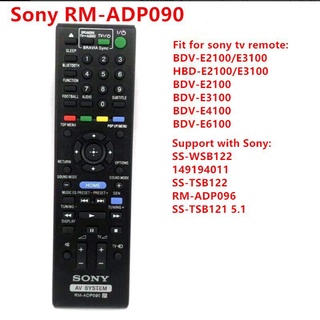 รีโมตคอนโทรลโฮมเธียเตอร์ Sony RM-ADP090 AV สําหรับ BDV-E2100 E3100 HBD-E2100 E3100 BDV-E2100 BDV-E3100 BDV-E4100 BDV-E6100 Fernbedienung รองรับ Sony SS-WSB122 RM-ADP090