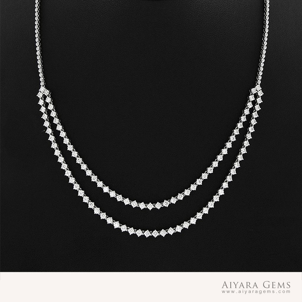 สร้อยคอเพชรแท้ 4.76  กะรัต  น้ำ  98 VVS2 (SN-00066)