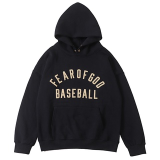 Fear of God เสื้อกันหนาว เสื้อเบสบอล เสื้อฮู้ดดี้ คอแต่งหมอก ทองเหลือง