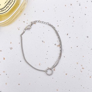 [พร้อมส่ง] กำไลข้อมือ Mini circle bracelet ✨ Silver 925 ไม่แพ้ไม่คัน 🎁 ห่อของขวัญฟรี