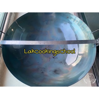 กระทะเหล็กสองหูก้นลึกเผาแล้ว เบอร์ 24 กระทะเหล็กแท้เกรดA คุณ…