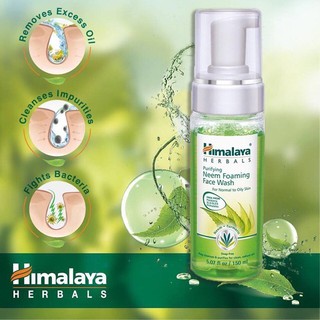 ฉลากไทย Himalaya  Purifying Neem Foaming Face Wash โฟมล้างหน้า Himalaya 150ml