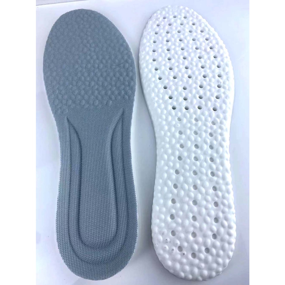 แผ่นเสริมรองเท้า ลดการปวดเมื่อยล้า เม็ดบูสต์ นุ่ม เด้ง ระงับกลิ่น Orthopedic Shock Absorption Boost Insoles Breathable