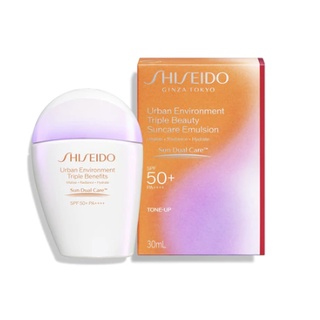 Shiseido Urban Environment Triple Beauty SunCare Emulsion SPF50+ PA++++ Tone Up 30 ml.