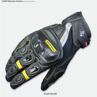 Komine GK160 ถุงมือมอเตอร์ไซค์ ถุงมือคาร์บอนไฟเบอร์ แบบแข็ง กันแตก ถุงมืออัศวิน ถุงมือแข่งสั้น