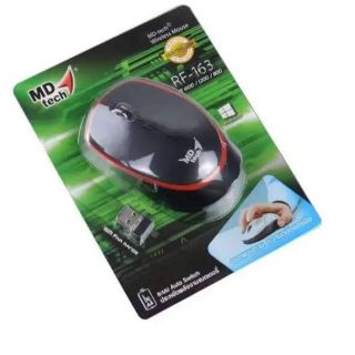 [ ใส่ OFFI198 ลด15%] WIRELESS MOUSE RF-163 MD-tech USB เม้าส์ไร้สาย