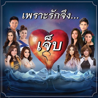 รวมศิลปิน อัลบั้ม เพราะรักจึง...เจ็บ [MP3 320KBPS] * CD-MP3 , USB-MP3*