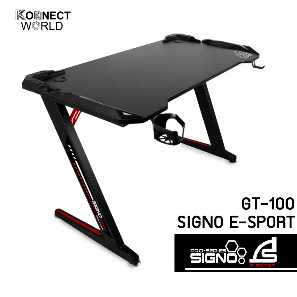 SIGNO E-SPORT GT-100 ELEMENT GAMING TABLE โต๊ะเกมมิ่งเกียร์ โต๊ะเล่นเกมส์