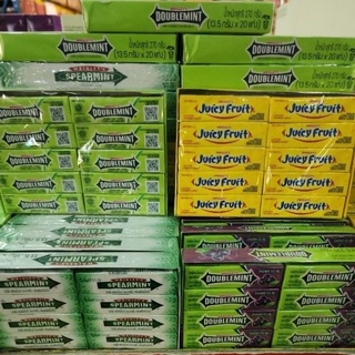 หมากฝรั่งริกลี่ย์ ดับเบิ้ลมิ้นต์ 13.5 กรัม x 10 แท่ง Wrigley chewing gum