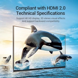 Vention อะเเดปเตอร์ HDMI 4K 3D 1080P ตัวผู้ เป็น ตัวเมีย ตรง มุมหัก 90 องศา เเละ 270 องศา สำหรับคอมพิวเตอร์แล็ปท็อป