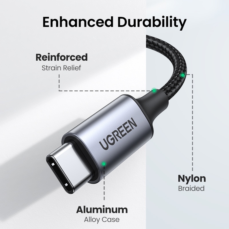 UGREEN Usb-C To 3.5 มม. สายเคเบิ้ลเสียงชิปอะแดปเตอร์แจ็คหูฟัง Usb C To Aux