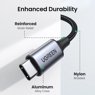 Ugreen USB-C ถึง 3.5 มม.เสียงชายสายหูฟังอะแดปเตอร์ USB C ถึง Aux สายสัญญาณเสียงสายไฟชิป DAC