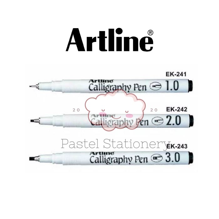 ปากกาประดิษฐ์ตัวอักษร Artline - ปากกาประดิษฐ์ตัวอักษร Artline สีดํา