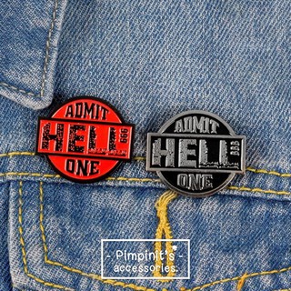 🇹🇭 พร้อมส่ง : เข็มกลัดเซ็ท “ADMIT HELL ONE” | “ADMIT HELL ONE” Enamel Brooch Pin Set.