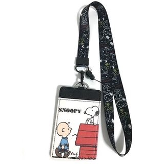 SNOOPY WB  สายคล้องคอ สายคล้องบัตร ที่ใส่บัตร ซองใส่บัตร ที่ใส่บัตร พร้อมสายคล้องคอ ลาย SNOOPY WB  งานดี  BY MANOPNEST