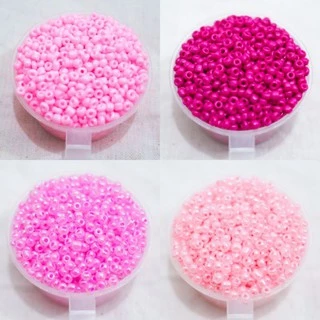[A17-A32] ลูกปัดเม็ดทราย 3มิล 25g+ (800เม็ด+)