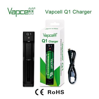 Vapcell Q1 รางชาร์จvapcell เครื่องชาร์จQ1  แบบ1 ช่องชาร์จไฟ