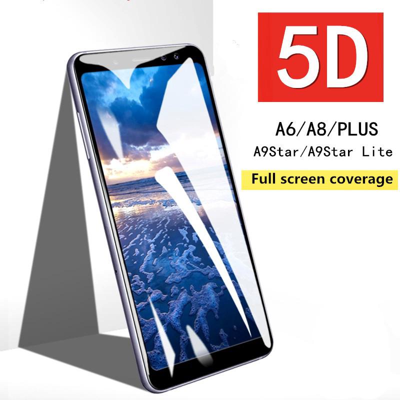 5D ฟิล์มติดหน้าจอโทรศัพท์มือถือ สำหรับ Samsung Galaxy A6 / A8 / A9 / Plus / 2018