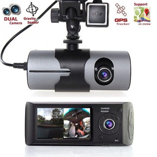 กล้องติดรถยนต์กล้อง Dvr Dash Cam G - Sensor Gps Dual Lens X 3000 R 300 สําหรับติดรถยนต์