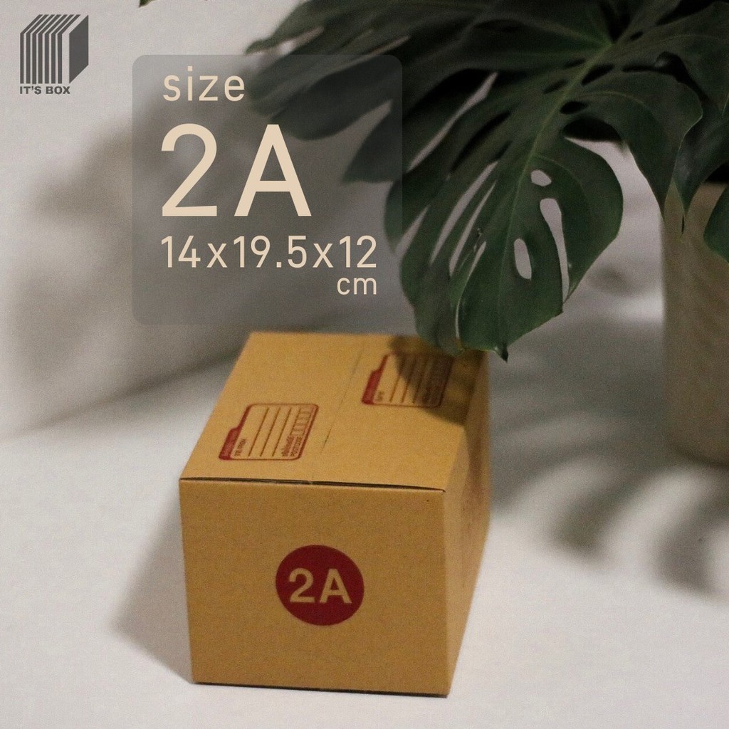 กล่องไปรษณีย์ฝาชน SIZE 2A [14x19.5x12 cm.]