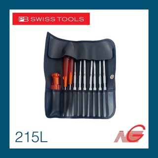 ชุดไขควง PB SWISS TOOLS รุ่น 215L 10 ตัวชุด พร้อมซองหนัง