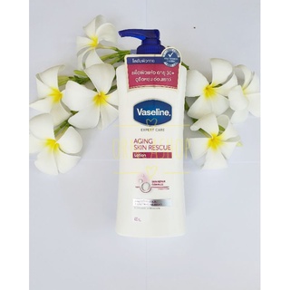 EXP: 06/07/2023 ขวดปั๊ม 400 มล Vaseline Lotion  Aging Skin Rescue Pump วาสลีน โลชั่น เอจจิ้ง สกิน เรสคิว