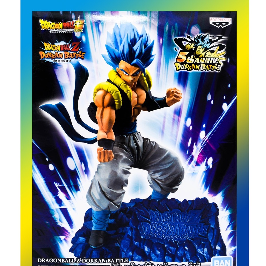 ฟิกเกอร์ Dragon Ball SSGSS Gogeta / Super Saiyan Blue Gogeta Dokkan Battle 5th Anniversary Figure ขอ