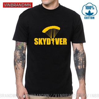T-shirt  เสื้อยืด พิมพ์ลาย Skydiving แฟชั่น สําหรับวัยรุ่น นักดําน้ําS-5XL