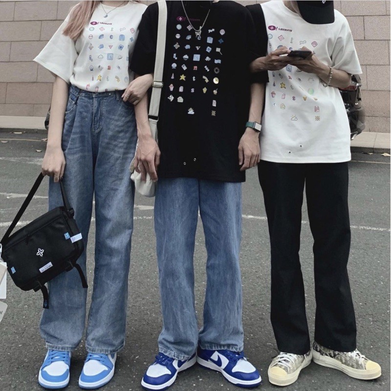 ของแท้ LEVENTS LVS INTERNET LOVE PIXEL TEE/ White Levens มาพร้อม Tote Bag หรือถุงกระดาษเมื่อซื้อจาก 