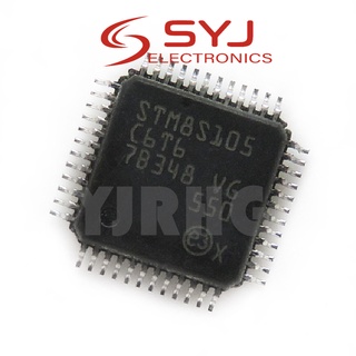 ชิ้นส่วนอิเล็กทรอนิกส์ STM8S105C6T6 STM8S105 TQFP-48 1 ชิ้น