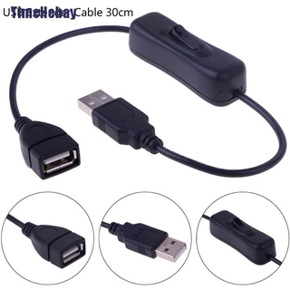 【THB】สายเคเบิลต่อขยาย Usb 2.0 A ตัวผู้ เป็น A ตัวเมีย พร้อมสวิตช์ 1 ชิ้น